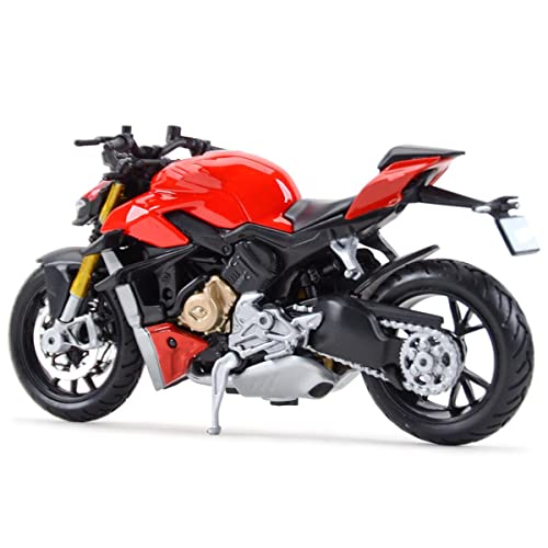 Modelo de Motocicleta para Du-ca-ti Super Naked V4 S 1:18 Vehículos De Fundición Estática Coleccionables Pasatiempos Modelo De Motocicleta Juguetes