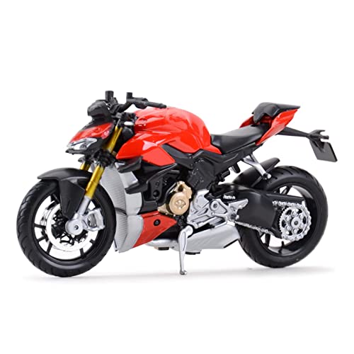 Modelo de Motocicleta para Du-ca-ti Super Naked V4 S 1:18 Vehículos De Fundición Estática Coleccionables Pasatiempos Modelo De Motocicleta Juguetes