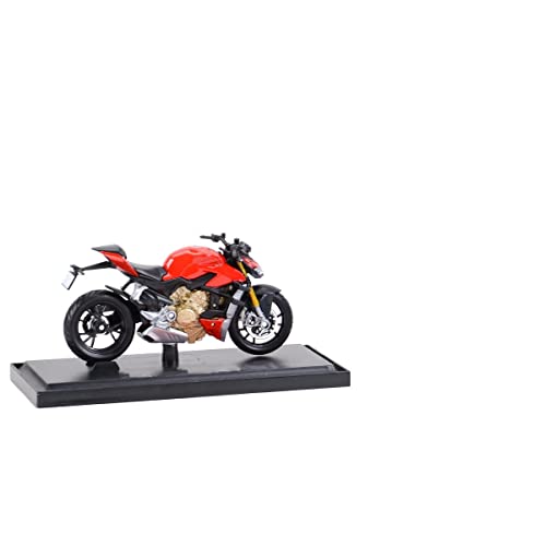 Modelo de Motocicleta para Du-Cati Super Naked V4 S 1:18 Vehículos De Fundición Estática Coleccionables Pasatiempos Modelo De Motocicleta Juguetes Regalo De Cumpleaños