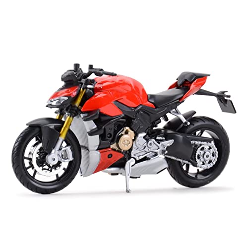 Modelo de Motocicleta para Du-Cati Super Naked V4 S 1:18 Vehículos De Fundición Estática Coleccionables Pasatiempos Modelo De Motocicleta Juguetes Regalo De Cumpleaños