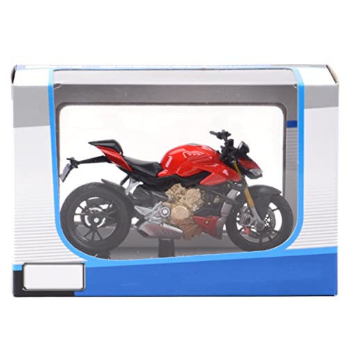 Modelo de Motocicleta para Du-Cati Super Naked V4 S 1:18 Vehículos De Fundición Estática Coleccionables Pasatiempos Modelo De Motocicleta Juguetes Regalo De Cumpleaños