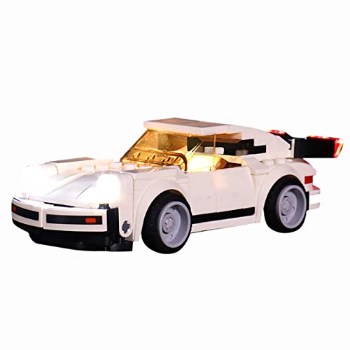 MOEGEN Juego de iluminación LED para Lego Speed Champions 1974 Porsche 911 Turbo 3.0, juego de iluminación compatible con modelo Lego 75895 (no incluye modelo Lego) – Versión clásica