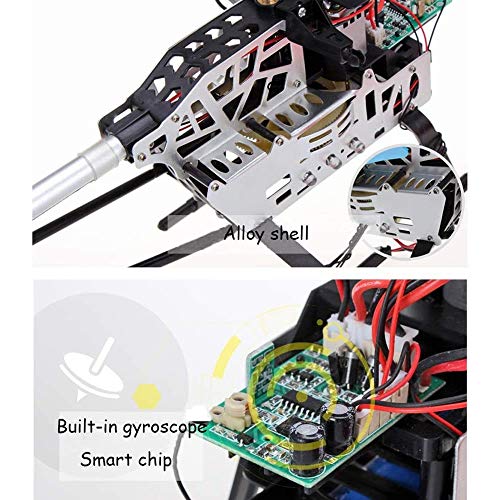 Moerc RC helicóptero al aire libre grande estupendo de 2,4 GHz helicóptero teledirigido de 3.5 Canal anti-colisión girocompás RC Helicóptero Radio LED al aire libre Controlado adultos Heli Principiant