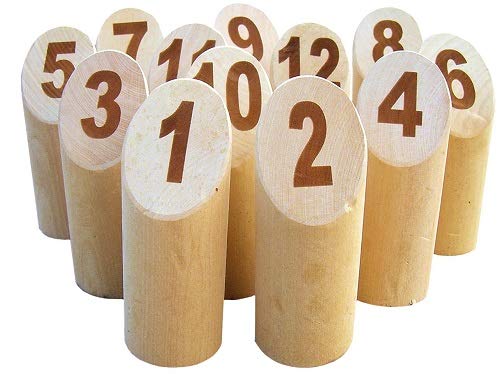 Mölkky – 53656 – Juego de lanzamiento – Bolos finlandaises – Mölkky Midi