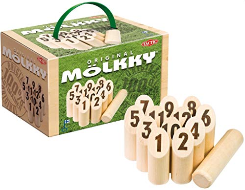 Mölkky – 53656 – Juego de lanzamiento – Bolos finlandaises – Mölkky Midi