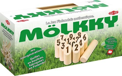 Mölkky – 53656 – Juego de lanzamiento – Bolos finlandaises – Mölkky Midi