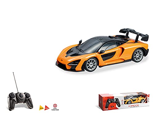 Mondo Motors, MC Laren Senna, Modelo a Escala 1:24, hasta 8 km/h de Velocidad, Coche Juguete para niños 63644