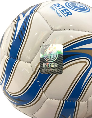 Mondo Sport 120194 - Balón de fútbol con Costuras del F.C. Inter, Color Negro y Azul, Talla 2