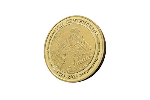 Moneda bañada en oro de 24 quilates. Conmemoración del 800 aniversario de la Catedral de Burgos. Moneda de colección. Edición limitada y numerada a 5.000 unidades.