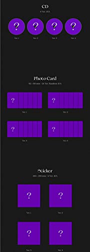 Monsta X - One Of A Kind [Random Ver] (The 9th Mini Album) [Pre Order] CD+Photobook+Folded Poster+Others with Tracking, Extra Decorative Stickers, Photocards