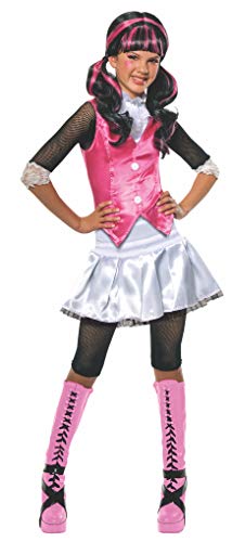 Monster High - Disfraz de Draculaura para niña, infantil 8-10 años (Rubie`s 884787-L)