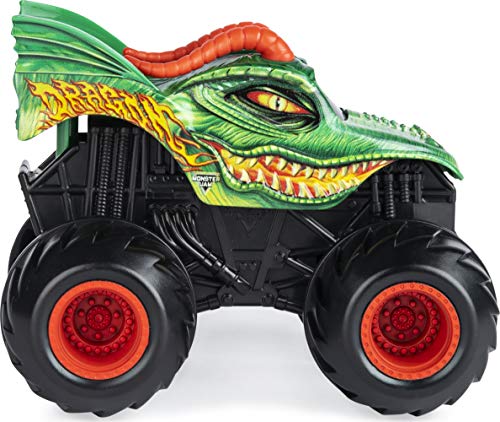 Monster Jam Vehículo Oficial Dragon Spin Rippers Monster Truck, Escala 1:43 Ripcord