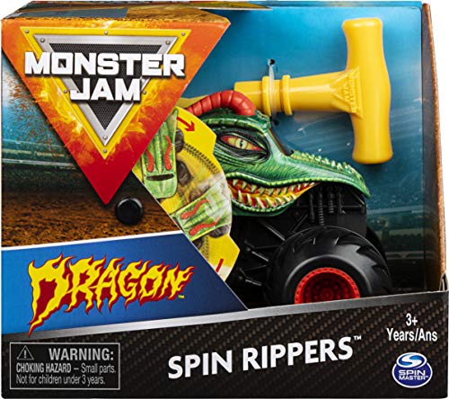 Monster Jam Vehículo Oficial Dragon Spin Rippers Monster Truck, Escala 1:43 Ripcord