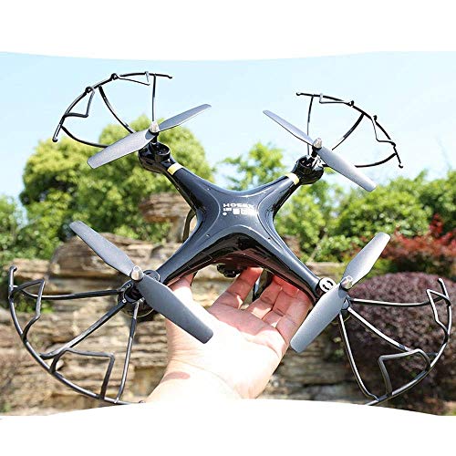 Mopoq Plegable aviones no tripulados for los principiantes, el modo sin cabeza 4-Axis WiFi FPV Quadcopter con doble Baterías, tirones 3D Altitud espera, Un pasador de operación de flujo óptico anti-co