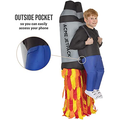 Morph Divertido Disfraz Inflable Jetpack Niños - Una talla le queda a la mayoría , color/modelo surtido