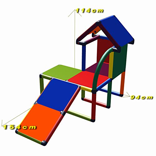 move and stic Mila - Casa de Juegos con tutela para niños pequeños para habitación de Juegos o habitación de Juegos, Tan Adecuada como en el jardín