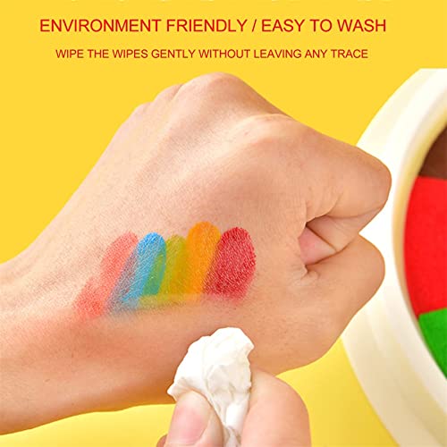 MTDBAOD Funny Finger Painting Kit, 25 Colors Finger Painting Kit and Book, Washable Paint Pad, DIY School Painting, Finger Paint for Kids Ages 3+