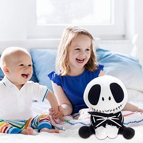 Muñeca de peluche con diseño de calavera Jack Skellington Pesadilla Antes de Navidad Calabaza King Peluche Muñecas de peluche de cráneo, juguete de peluche para niños