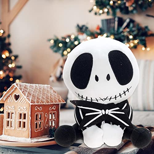 Muñeca de peluche con diseño de calavera Jack Skellington Pesadilla Antes de Navidad Calabaza King Peluche Muñecas de peluche de cráneo, juguete de peluche para niños