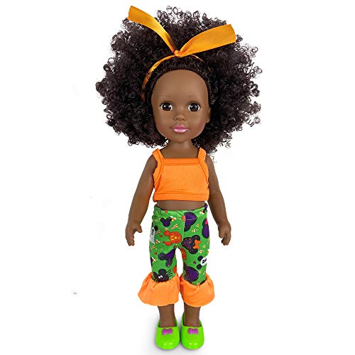 Muñeca Negra para Niñas Muñeca Afroamericana Muñecas de 14 Pulgadas para niños Juguetes para Niños