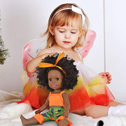 Muñeca Negra para Niñas Muñeca Afroamericana Muñecas de 14 Pulgadas para niños Juguetes para Niños