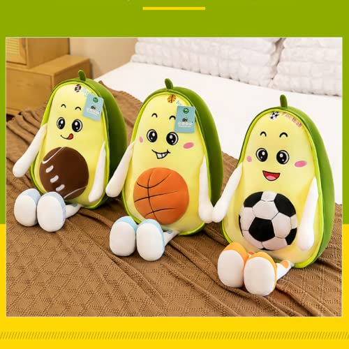 Muñeco De Peluche De Aguacate De Dibujos Animados, Fútbol, ​​Baloncesto, Juguete De Peluche, Almohada, Muñeca, Regalo para Niños, Decoración De La Habitación De Los Niños, Regalos De Cumpleaños,