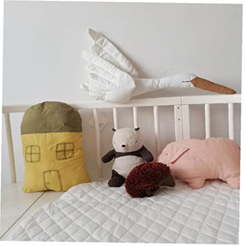 Murezima Niños Cisne de Tela Almohada Peluche Peluche Peluche Animal Peluche Animal Muro Colgante Decoración Fotografía Prop para Niños Blancos