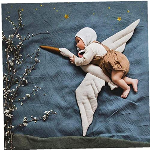 Murezima Niños Cisne de Tela Almohada Peluche Peluche Peluche Animal Peluche Animal Muro Colgante Decoración Fotografía Prop para Niños Blancos