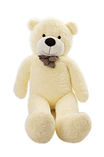 MyTeddyWorld Oso De Peluche Gigante 140-200 cm - Blanco 160 cm Grande Suave Osito De Felpa Regalo para Niños - Juegete De Peluche Ideal para Fiestas De Bodas Navidad Dia De San Valentin