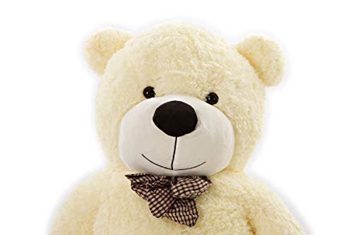 MyTeddyWorld Oso De Peluche Gigante 140-200 cm - Blanco 160 cm Grande Suave Osito De Felpa Regalo para Niños - Juegete De Peluche Ideal para Fiestas De Bodas Navidad Dia De San Valentin