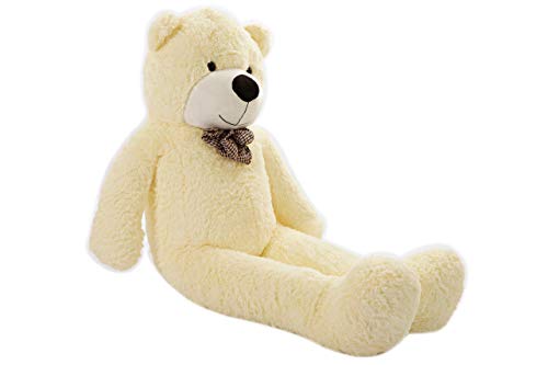 MyTeddyWorld Oso De Peluche Gigante 140-200 cm - Blanco 160 cm Grande Suave Osito De Felpa Regalo para Niños - Juegete De Peluche Ideal para Fiestas De Bodas Navidad Dia De San Valentin