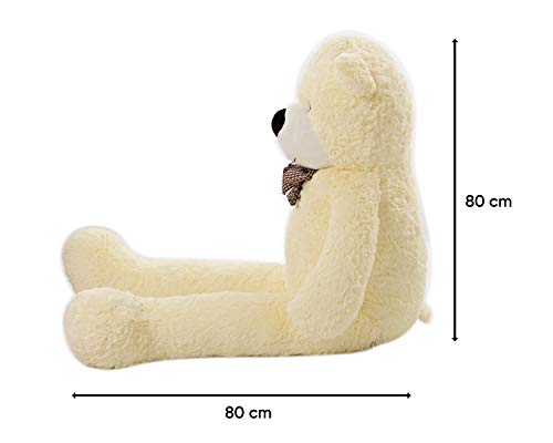 MyTeddyWorld Oso De Peluche Gigante 140-200 cm - Blanco 160 cm Grande Suave Osito De Felpa Regalo para Niños - Juegete De Peluche Ideal para Fiestas De Bodas Navidad Dia De San Valentin