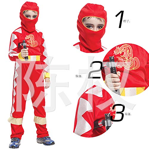 N / A Cosplay Halloween Novedad Regalo Disfraz para niños Disfraz de Anime Disfraz de Ninja Navidad Navidad Florista Body Height:135-150cm