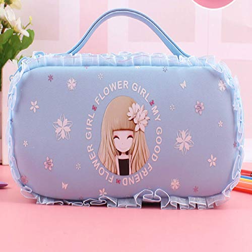 N / A Lindo Estuche para lápices Kawaii Kids Girl Lápiz Bolso Multifuncional Bolso para bolígrafo Bolsa Útiles Escolares para Estudiantes Papelería Regalos como espectáculo