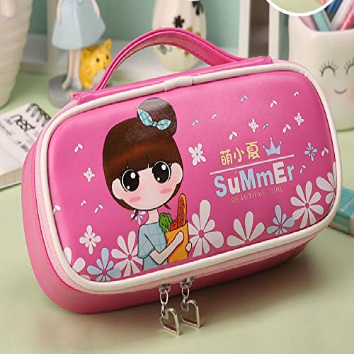 N / A Lindo Estuche para lápices Kawaii Kids Girl Lápiz Bolso Multifuncional Bolso para bolígrafo Bolsa Útiles Escolares para Estudiantes Papelería Regalos como espectáculo