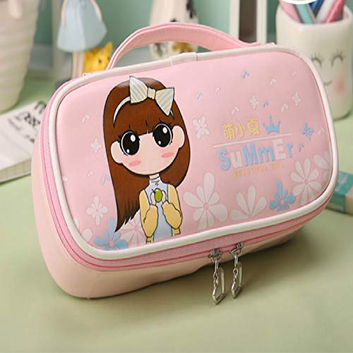 N / A Lindo Estuche para lápices Kawaii Kids Girl Lápiz Bolso Multifuncional Bolso para bolígrafo Bolsa Útiles Escolares para Estudiantes Papelería Regalos como espectáculo