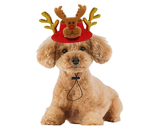 N / A Trajes De La Navidad De La Mascota Perro, De Santa Alces Ropa Sombrero para Pequeñas Medianas Grandes Perros Trajes De Disfraces Perro De La Navidad