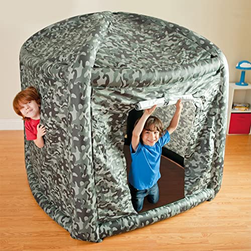 N / B Casa de Juegos para niños, Tienda de Juegos para niños, Tipi Inflable para niños, PVC con Bomba eléctrica inflada/Kit de reparación, para Eventos en Interiores y Exteriores, Fiesta, espectáculo