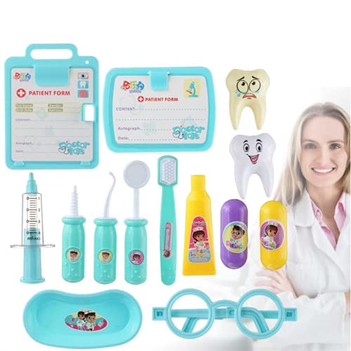 N Naturly Juguete De Dentista con 14 Piezas Odontológicas | Juego de rol Niños con Accesorios De Dentista para Disfrutar al Completo en Fiestas, Cumpleaños, Navidad y Casa