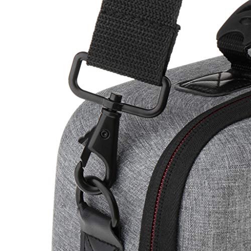 #N/A Funda de Viaje Almacenamiento para Switch, Bolsa de Mensajero Dura Protectora portátil para los Accesorios de la Consola Switch - Gris