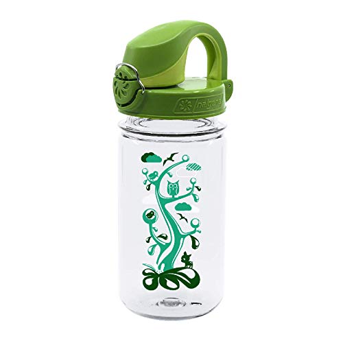 Nalgene Trinkflasche Everyday Otf Kids - Botella de agua para bicicletas, Verde, 0.35 L