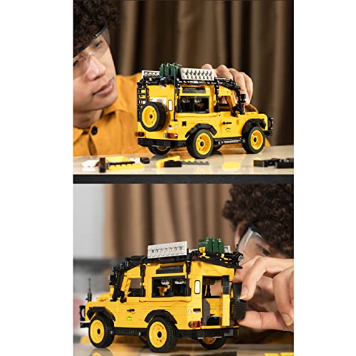 NAUXIU Technic Land Rover Defender, Technic Maqueta del Nuevo Modelo de Todoterreno,1053pcs Modelo de 4x4 rcpara Coche Bloques Kits para Land Rover Defender, Compatible con Lego Technic