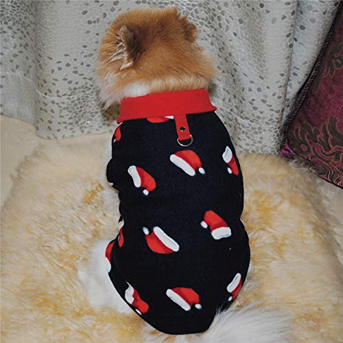 Navidad Sudadera Traje Patrón para Perros Pequeños Medianos, Capa Nuevos Trajes De Navidad del Año para Traje De Paño Grueso y Suave Caliente del Jersey Perro Mascota