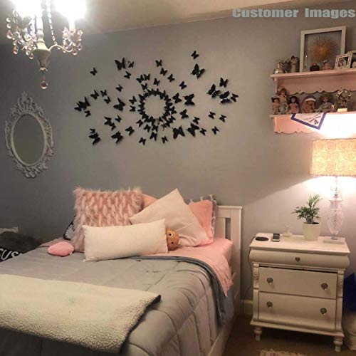 Neele 24pcs 3d mariposa extraíble Mural pegatinas pegatinas de pared para casa y habitación decoración