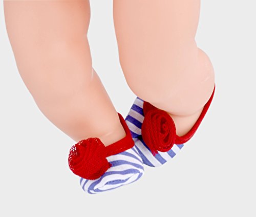 Nenuco Ropita para muñeca de 35 cm, zapatos de rayas con conlante, multicolor (Famosa 700013503)