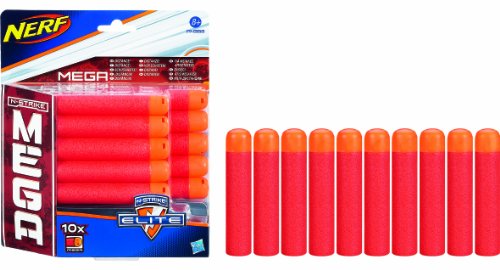 Nerf - N-Strike Mega - Set de 10 Dardos (Hasbro A4368)