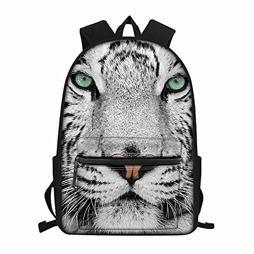 NETILGEN Mochila escolar para niños y niñas, bolsa de libros para adolescentes, Tigre, Talla única