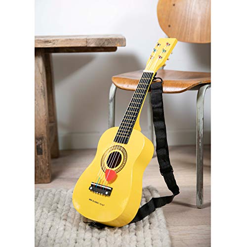 New Classic Toys-10343 Nueva Juguetes clásicos NCT 0343-instrumentos Musicales-Guitarra, Color Amarillo (343)