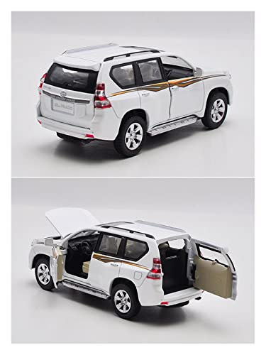 NHDTM Kit Juguetes Coches Metal Resistente Diecast 1/32 para Toyota Land Cruiser Prado Aleación Modelo De Coche Escena Pantalla Regalo Coche De Juguete Maravilloso Regalo (Color : A)