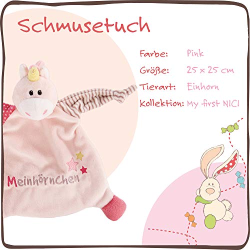 NICI 43658 Colcha Unicorn Stupsi Meinhörnchen, 25 x 25 cm, Rosa